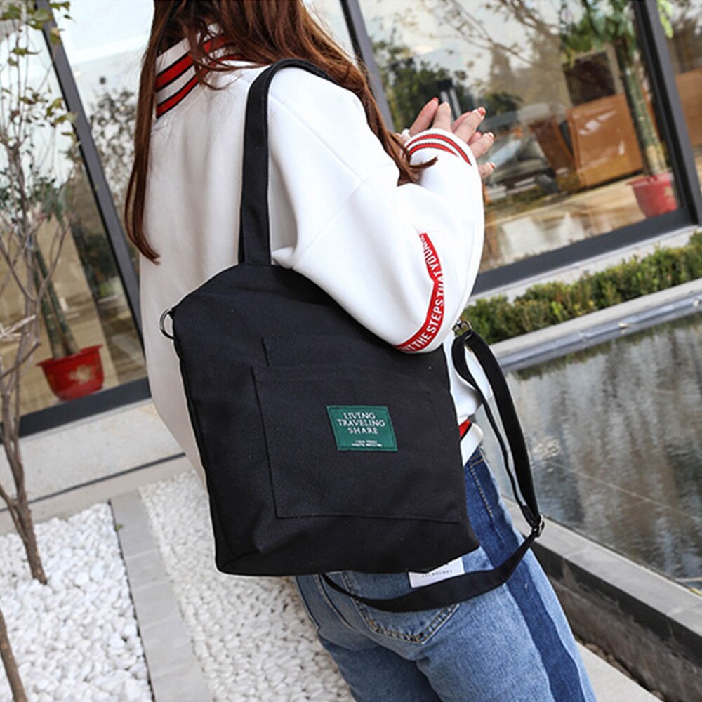 Schoudertas Messenger Tas Vrouwen Crossbody Tassen Voor Vrouwen Solid Soft Casual Canvas Schoudertassen