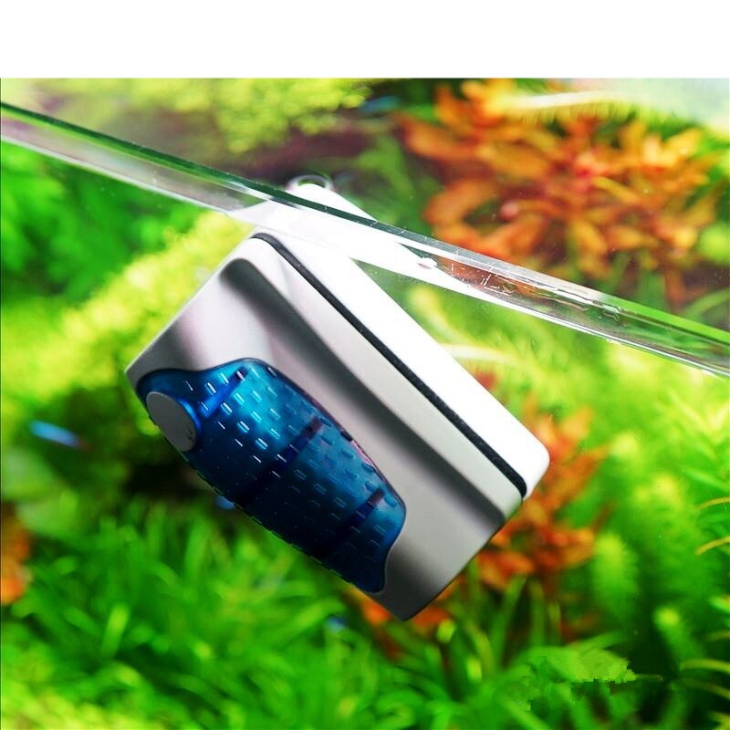 Magnetic Aquarium Brush Fish Tank Cleaner Magnetic Brush Aquarium Tank Fish Tools Floating Brush Glass Algae Cleaning Scraper