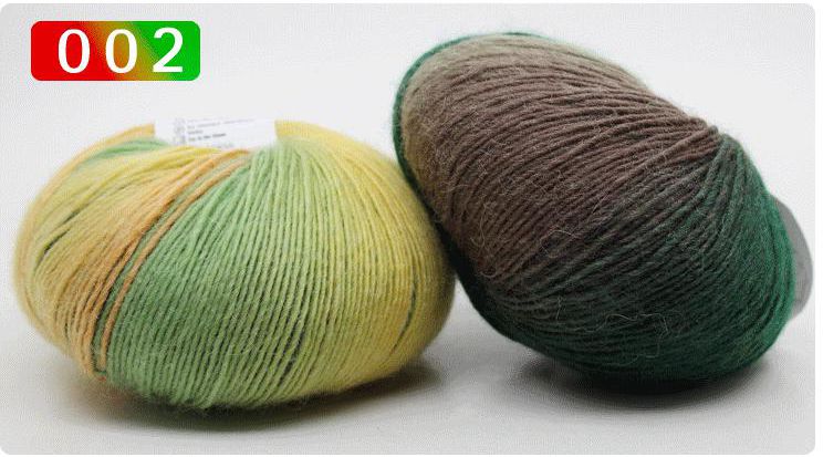 50g/Ball 180 Meter 100% Merino Wolle Häkeln Garn Dick Für Hand betroffen Regenbogen Raum Gefärbt Baby Garne Wolle Gewinde: 002