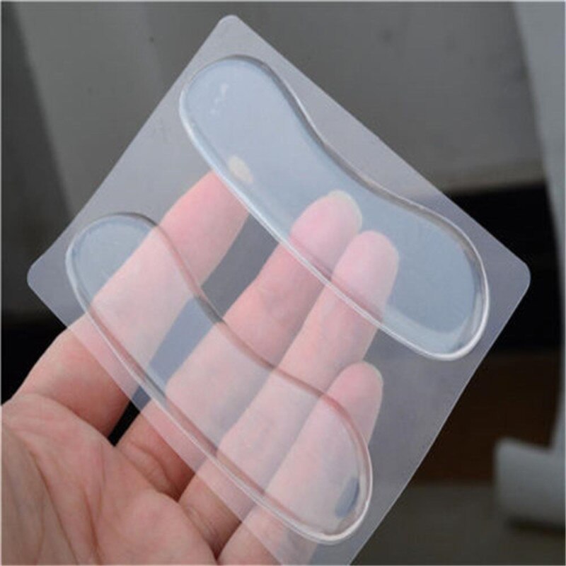 Almohadillas protectoras de Gel de silicona para el talón, almohadillas suaves para el cuidado de los pies, plantilla para zapatos, accesorios para plantillas, 1 par