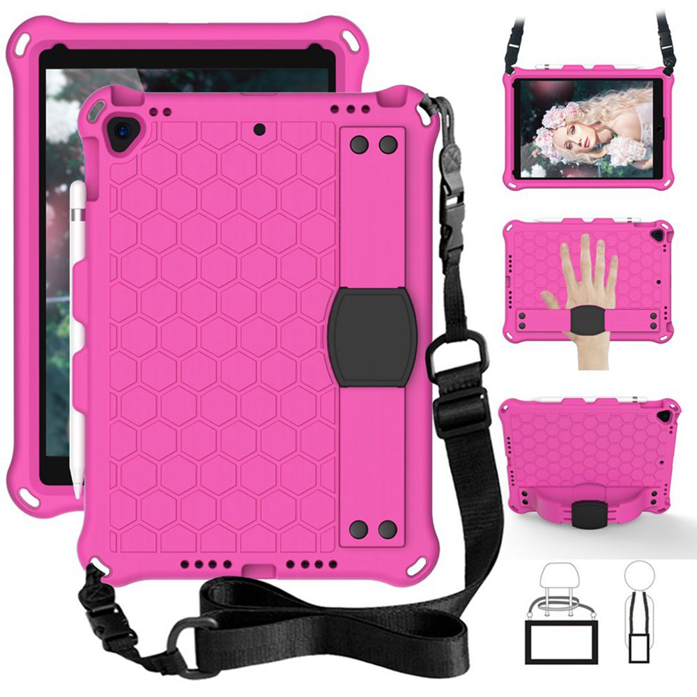 For Apple ipad 9th Gen 10.2 inch case EVA kids cover coque for ipad 8th 7th Gen A2270 A2602 A2603 A2604 A2197 A2198 A2200 A2430: ROSE RED