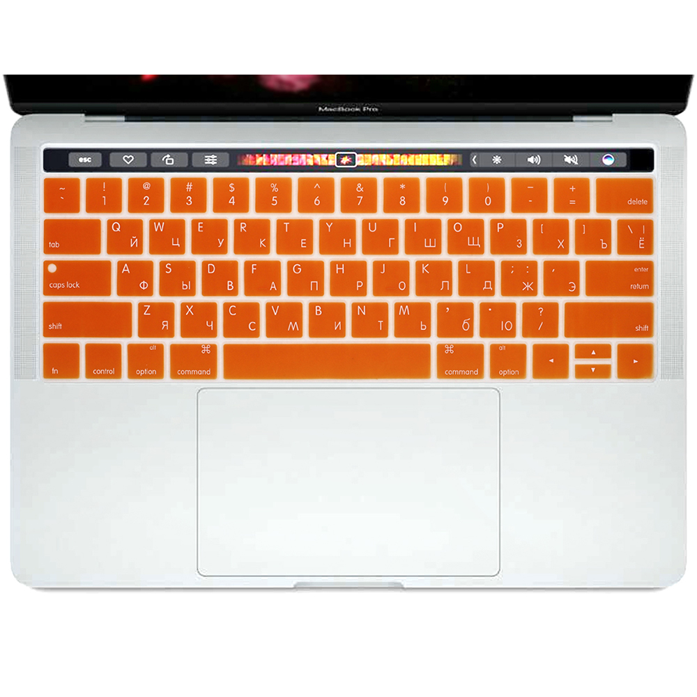 Russian for Apple MacBook Pro with Touch Bar 13" 15" A1706 A1707 A1989 A1990 A2159 Silicone Keyboard Cover Skin
