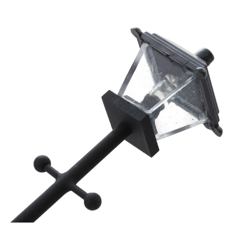 LED Street Light for 1/12 Miniature DollHouse - Black