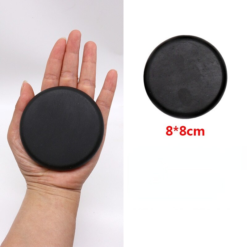 1PC Natural Face Massage Stone Lava Basalt Stone for Spa Massage Therapy Body Facial Massage Therapy Stone: 1pc 8x8cm