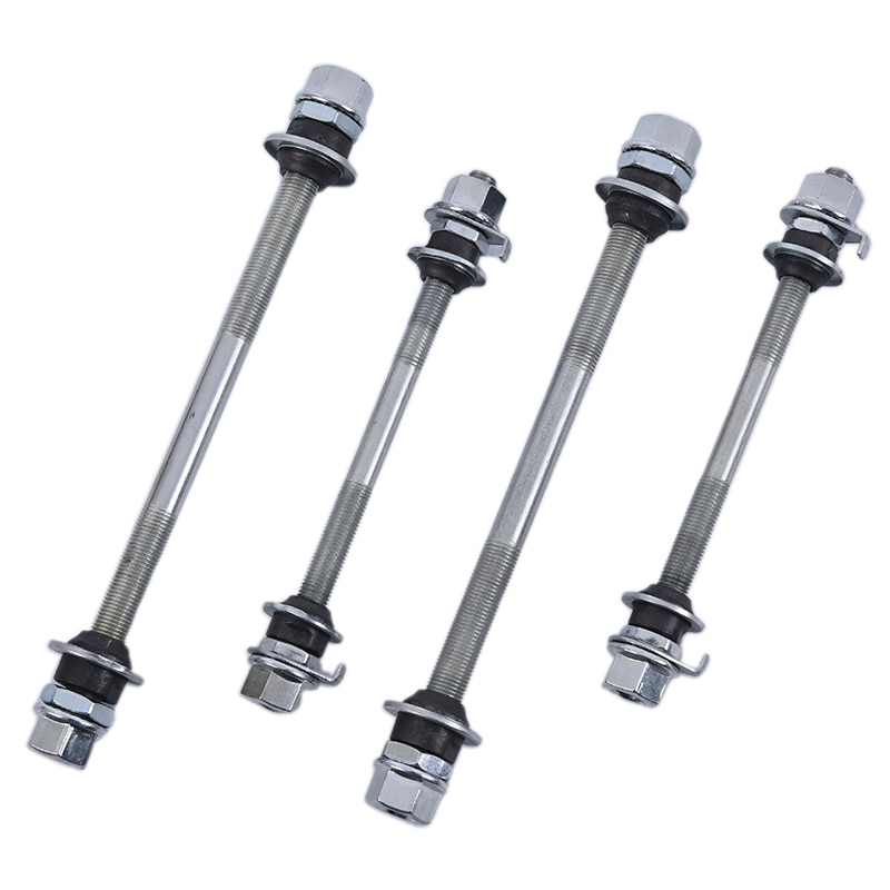 150/180mm Bicycle Wheel Hub Axle Front Rear Steel Solid Spindle Shaft Vintage Front/rear Axle Lever Bike Repair Tool Accessories