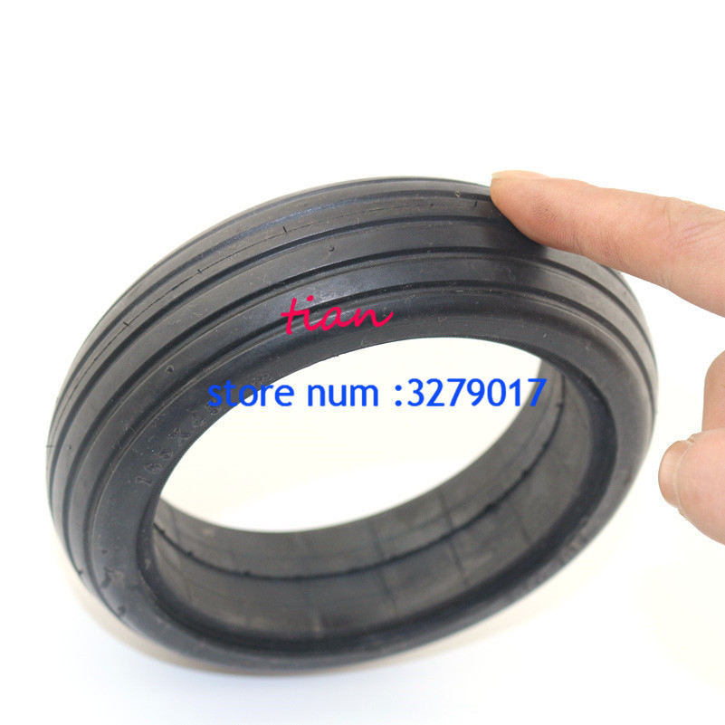 Porou-neumático de amortiguación hueco, de 6,5 pulgadas, no neumático para aeropatines de dos ruedas y Scooters eléctricos: black
