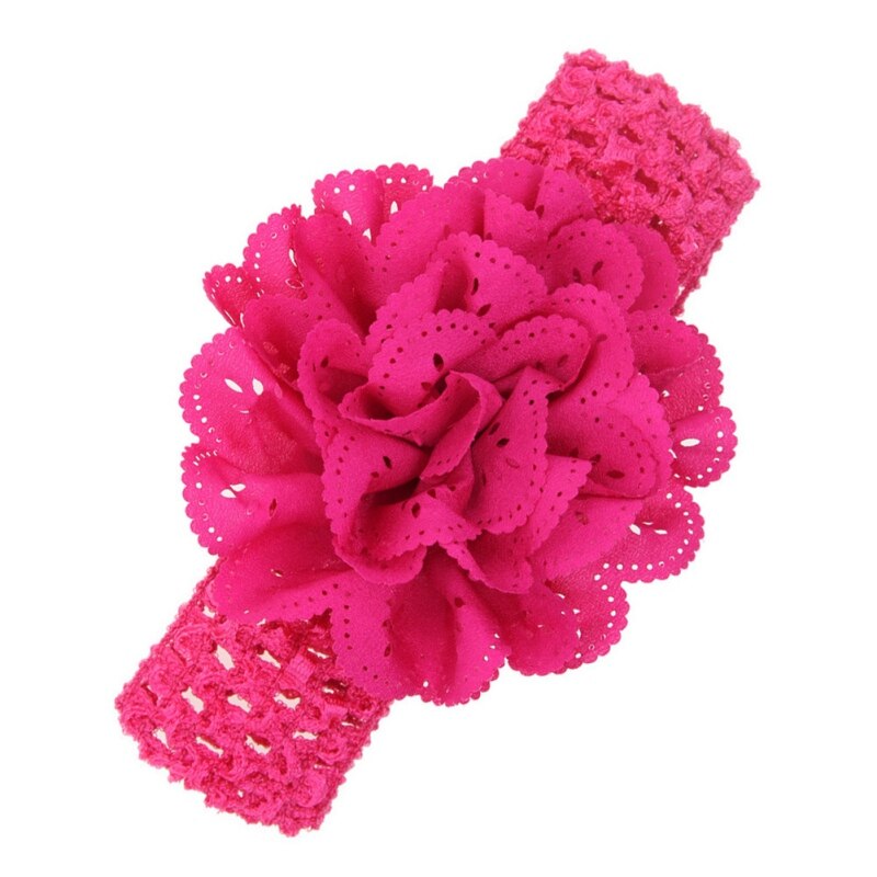 Stijlvolle Peuter Hoofddeksels Infant Kinderen Meisje Baby Hoofdband Peuter Bloem Haarband M2: Rose
