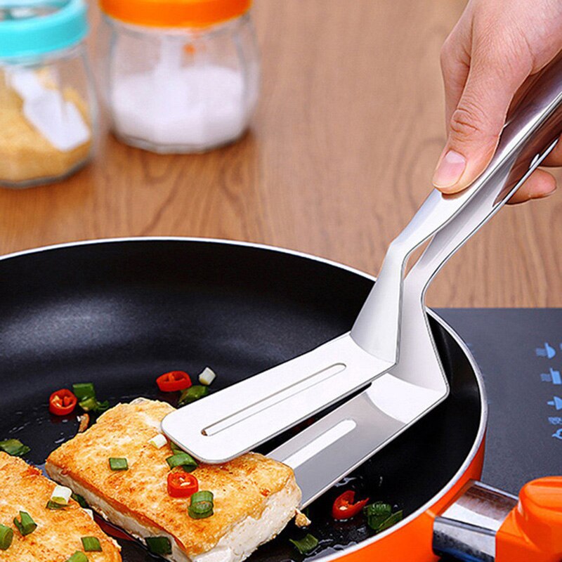 Clip de pala de doble cara de acero inoxidable para cocina, herramientas duraderas portátiles para el hogar, PI669