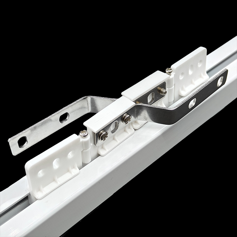 Automatisk elektrisk gardinskena tillbehör huvudbärare för raka böjda skenor remskiva