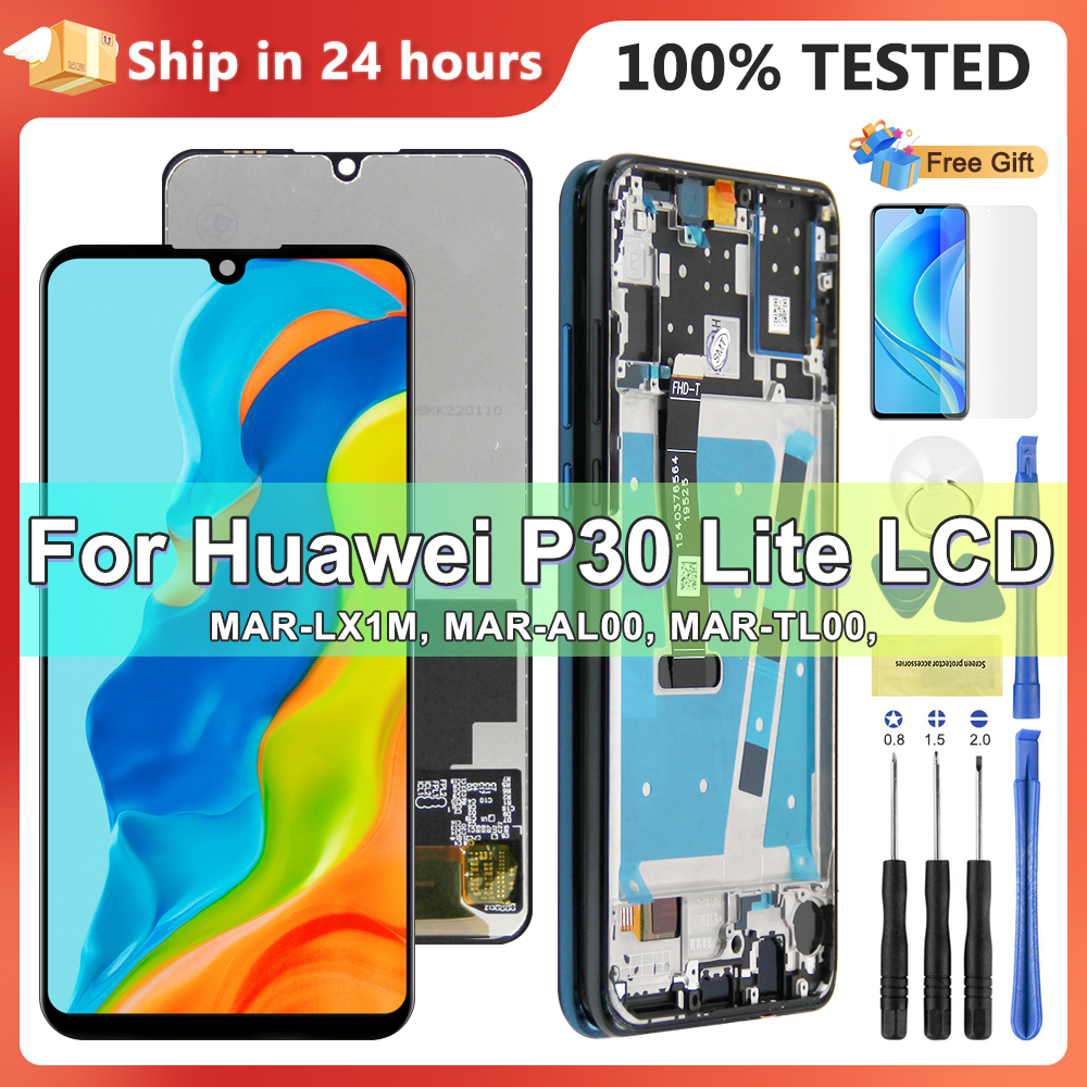 Nowy ekran dla HUAWEI P30 Lite wymiana wyświetlacza, dla ORIG LCD ekran dotykowy zestaw dla HUAWEI P30 Lite Nova 4e zniszczyć-LX1A LX2