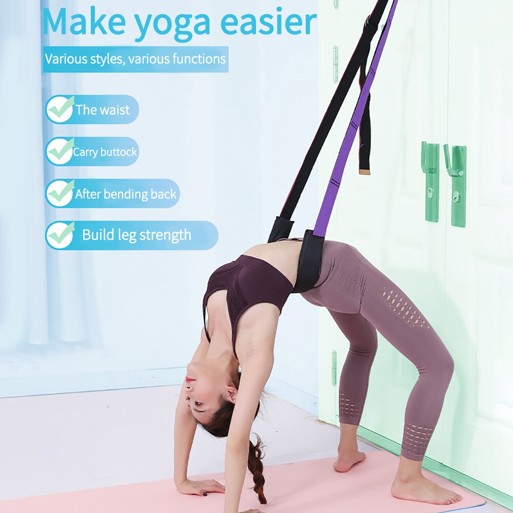 Riem Yoga Praktijk Flexibiliteit Omgekeerde Stretching Yoga Riem Multilayer Swing Verstelbare Antenne Hangmat Anti-Gravity Trainer