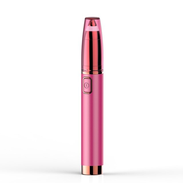 Xiao-minidepiladora eléctrica para cejas, máquina de afeitar portátil para eliminar el vello Facial, sin dolor, para mujeres: Gris claro