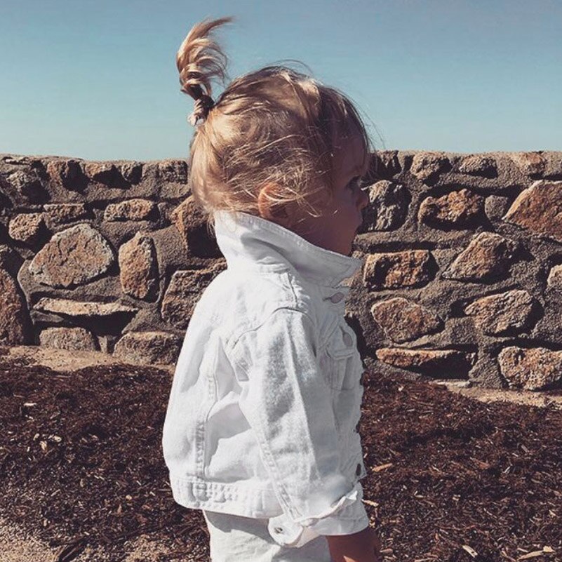 Vestes de printemps pour filles | Manteaux en Denim, couleur blanche, manteaux en Denim pour enfants, vêtements pour bébés,