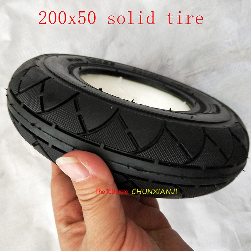 Solid Tubeless Band 200X50 (8X2) solid/Schuim Gevuld Band 200*50 Voor Scheermes E100 E125 E200 Scooter