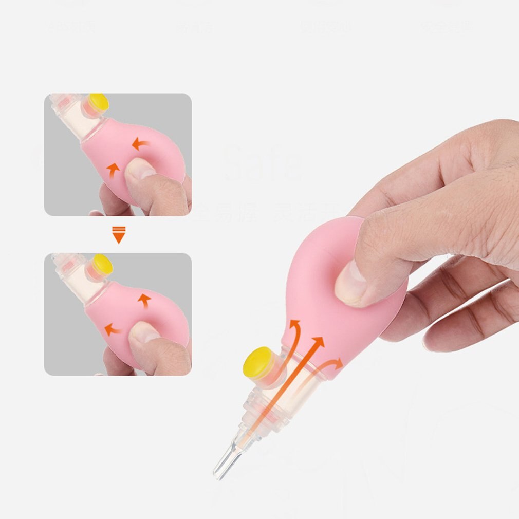 Nariz do bebê aspirador nasal aspirador nasal manual de silicone dispositivo de sucção nasal infantil anti-retrofluxo aspirador nasal