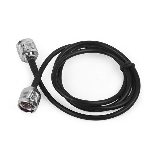 1 Meters Black RG6 Coaxial Cable N Male to N Male Connector Low Loss Coax Antenna Cable for 2G/3G/4G Cell Phone Signal Booster