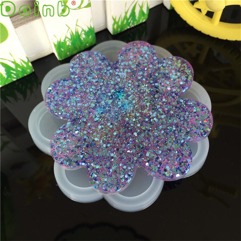 Geometric Mud Board Silicone Mold Base Plate Molds Pendant Necklace Resin Jewelry Making Mould Clay Tools