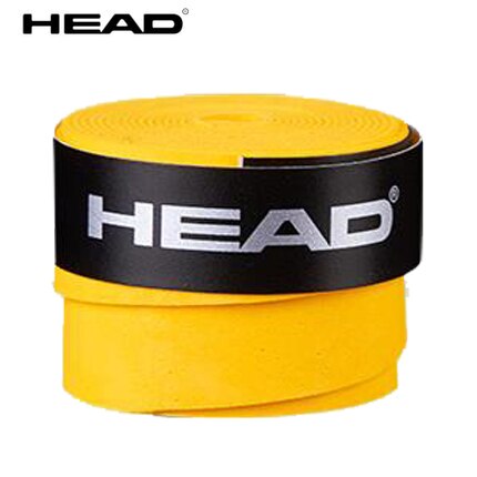 10 Pcs Original HEAD Tennis Overgrip Tennis Racket PU Tenis Sweatband antivibrador Grip Padel Tenis Raquete Padel Tennis Grip 10: Dry Yellow