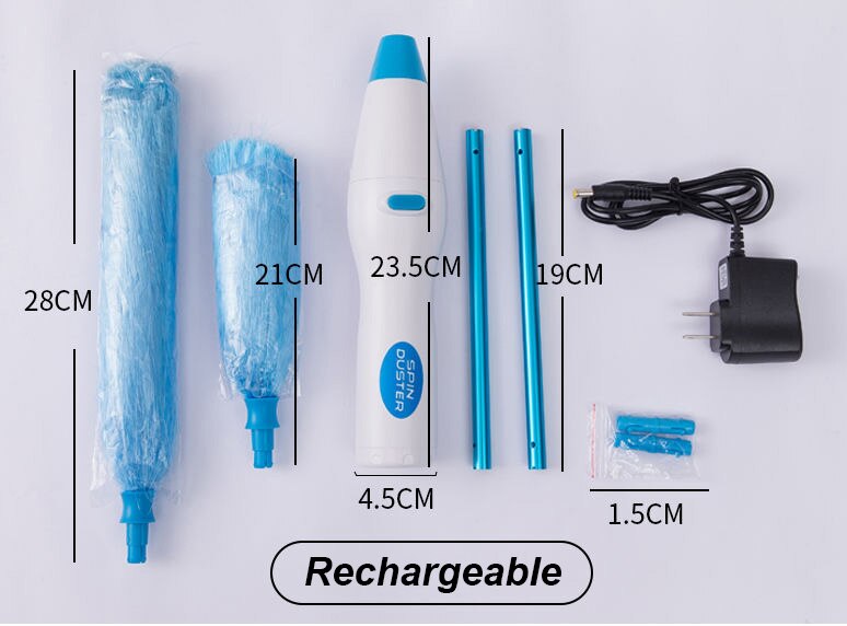 220v elektrische stofzuiger spin plumeau 360 ° verstelbare stofborstel microvezel magic duster instant duster: Oplaadbaar