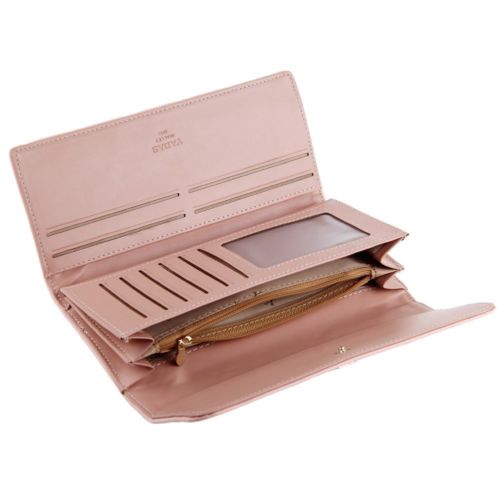 Damen-clutch aus leder, diamantkrone, dreifach gefaltete geldbörse, langes kartenetui, handytasche, handtasche