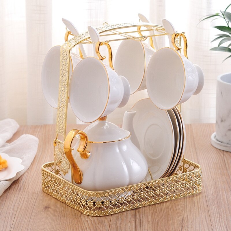 Krus holder kaffestativ kaffekop holder te sæt stativ retter arrangør  e5be