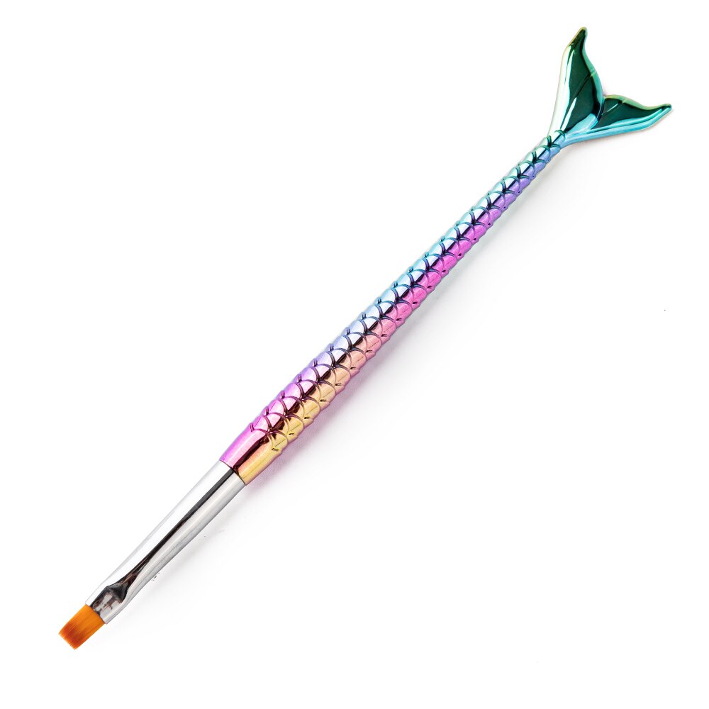 Nagelkonst pensel liner linje rand fisk blomma målning liner målning pensel rita manikyr verktyg tips: 5