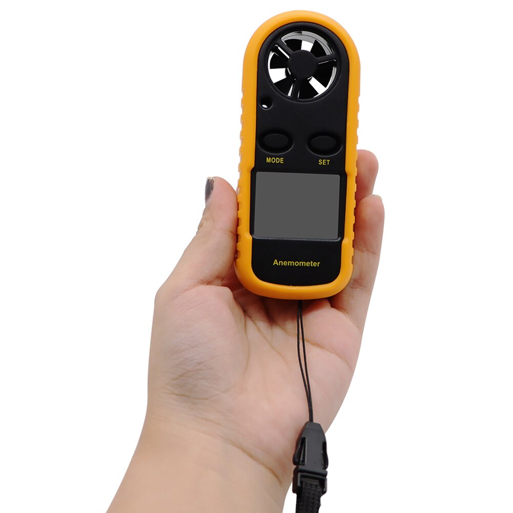 GM816 Digital Anemometer 30m/s Wind Speed Meter Guage Temperature Tester Handheld Pocket Model