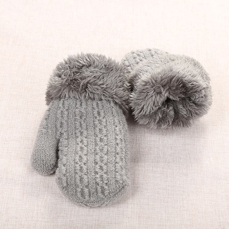 Wanten Voor Kinderen Kinderen Wanten Winter Wol Gebreide Handschoenen Kinderen Warme Touw 1-4 Jaar Oude Jongen Meisje baby Handschoenen