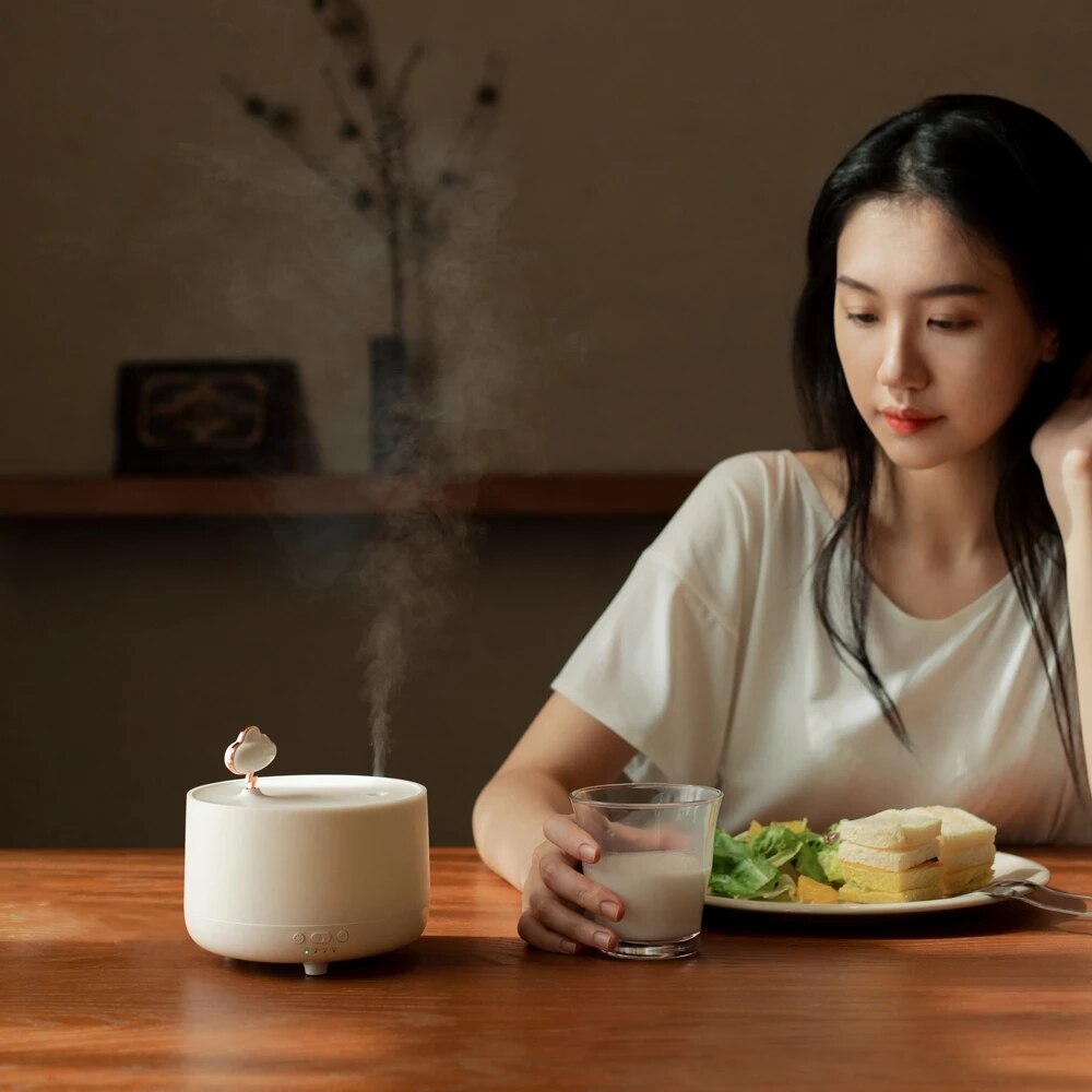 Xiaomi Sothing Muziekdoos Aroma Diffuser Cloud Muziek Doos Huishoudelijke Mute Luchtbevochtiger Slaapkamer Bedlampje