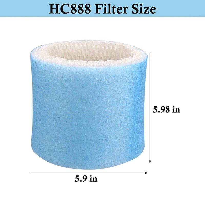 6 Pack Replacement Humidifier Filter Fit for Honeywell HC-888 Filter C HC-888N HCM-890 HEV-320 HCM-890 DCM-200 DH-890