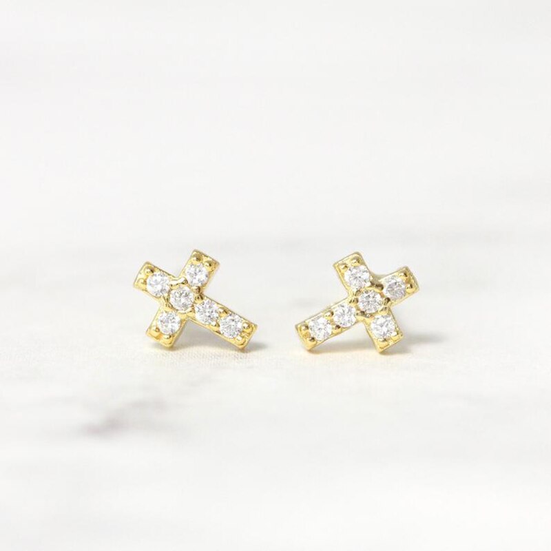 Mini pendientes pequeños de plata fina para mujer, 2 uds., 925, pendientes tipo botón de plata fina, joyería fina, pendientes para chica, de cumpleaños y boda: 13