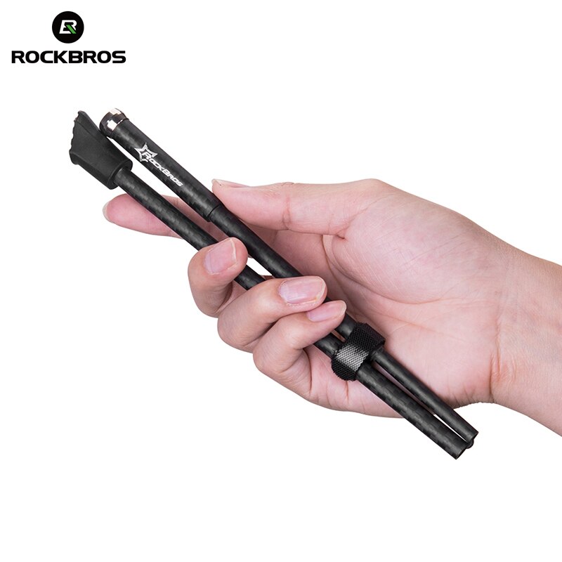 ROCKBROS-pata de cabra para bicicleta de montaña, soporte de fibra de carbono/aleación de aluminio, accesorios de bicicleta de ciclismo