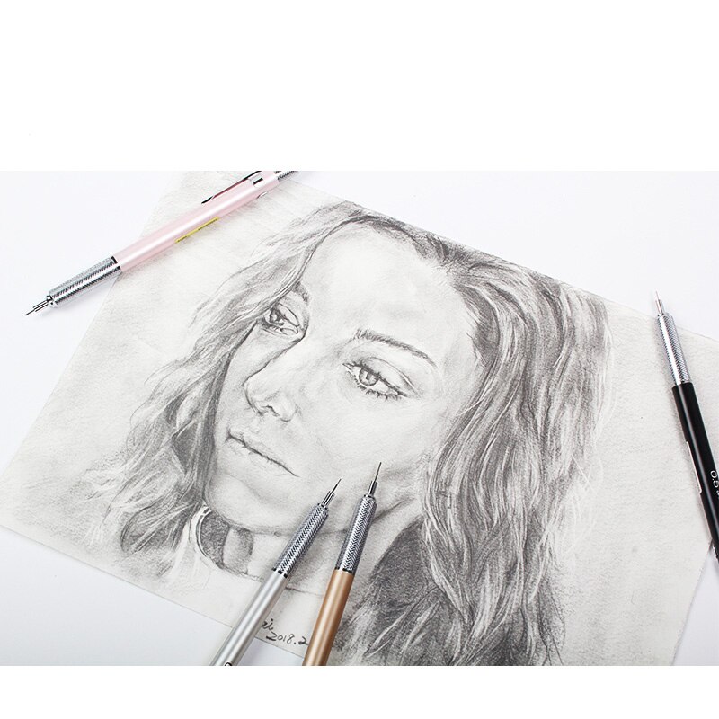 Lápices mecánicos Sakura, lápiz de dibujo bocetos, Oficina, Papelería, Material Escolar, lápices mecánicos de Metal, varilla de 0,3/0,5mm, XS-303