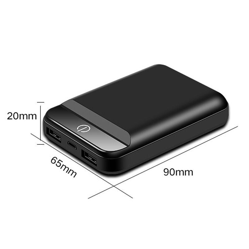 Power Bank 20000mAh Dual USB batteria esterna per telefono cellulare carica rapida per iphone xiaomi mi caricabatterie portatile mini PowerBank