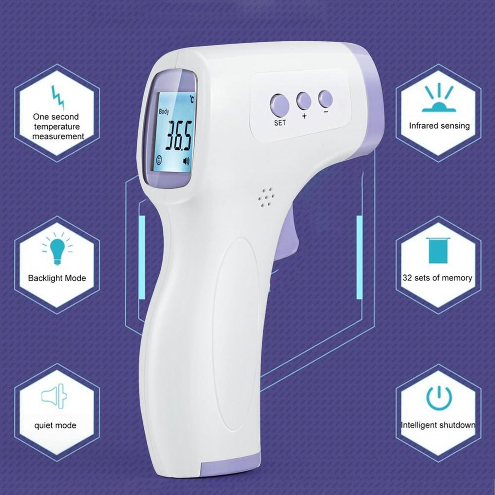 10- stijl contactloze digitale infrarood voorhoofdthermometer elektronische koortstemperatuurmeter ir-thermometer