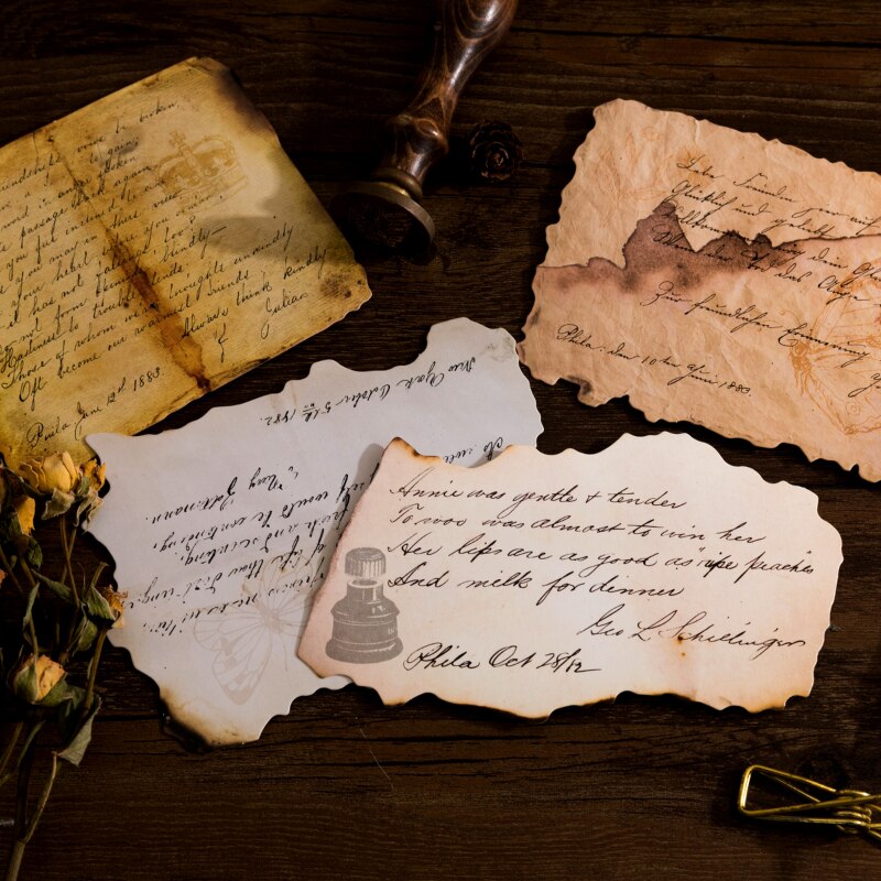 30 Sheets/Pack Antique Letters Postcard Retro Style Writing Greeting Card Scrapbooking Vintage Invitation Card