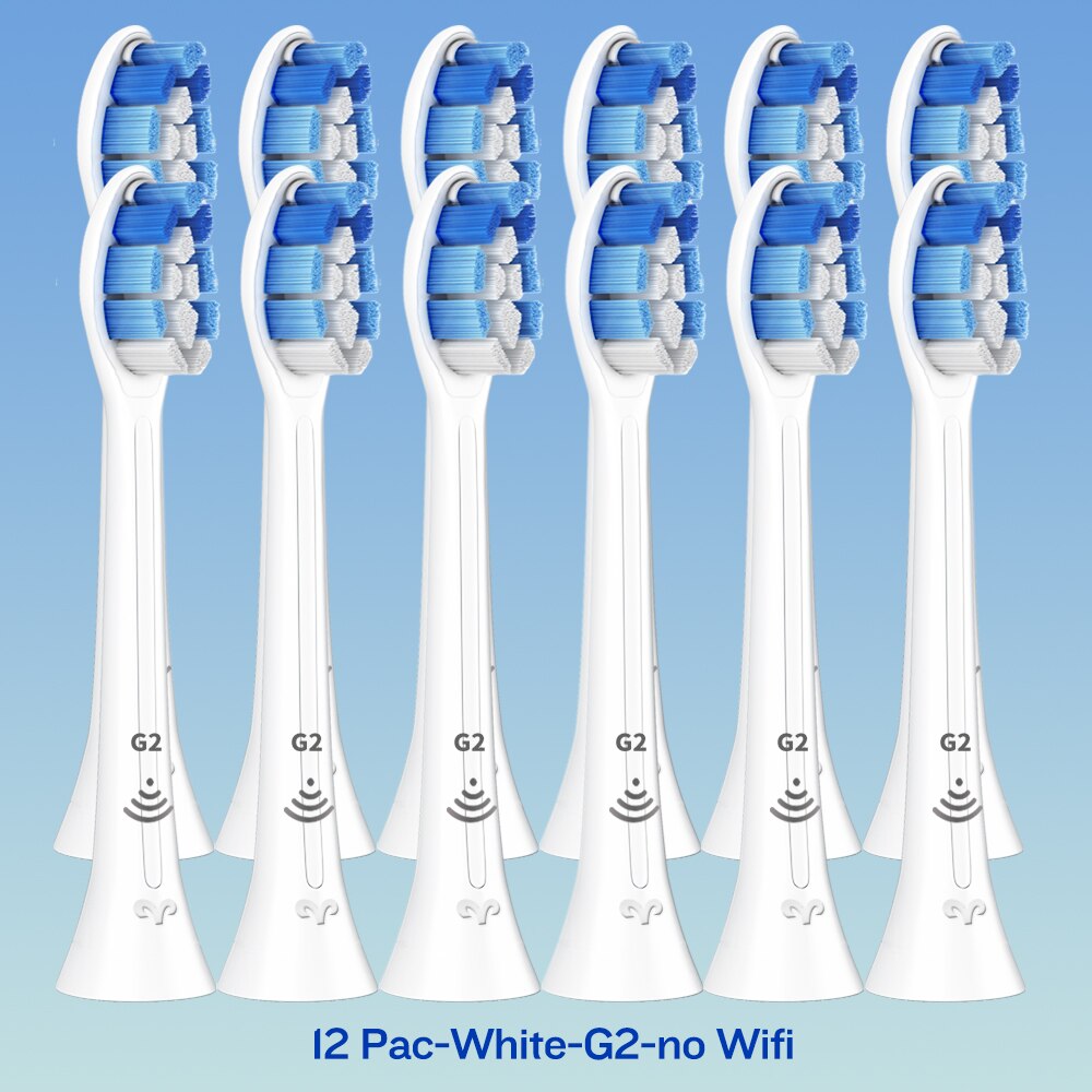 C2 W2 G2 Tandenborstel Heads Fit Voor Phillips Sonicare Elektrische Tandenborstel Plaque Controle, Diamondclean, Flexcare, Kauwgom Gezondheid: 12-WH-G2-no Wifi