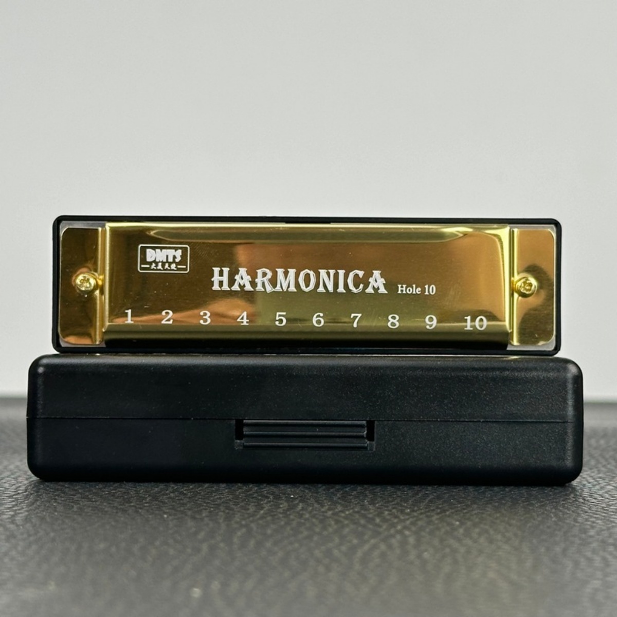 Miwayer-professionelle 10-See-Mundharmonika, Metallorgan für Höhle Mund, Musikinstrumente für Anfänger: Gold