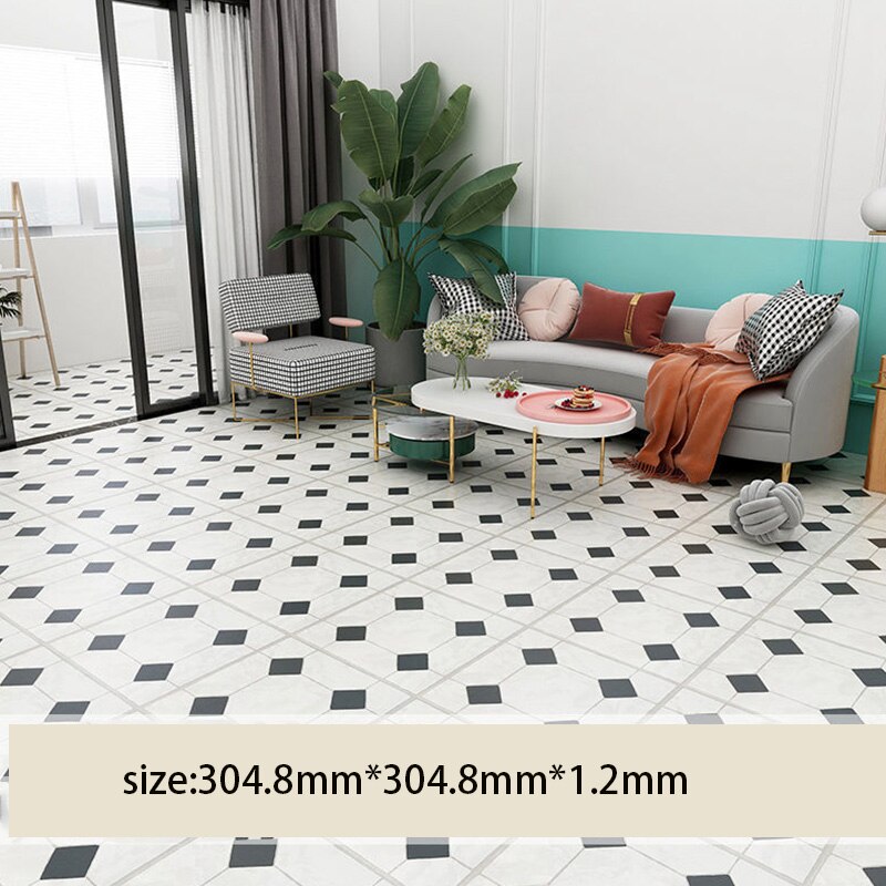 Waterproof Bathroom Floor Stickers Self Adhesive Marble Wallpaper Kitchen Wall Sticker House Renovation Wall Ground Paster Decor: A