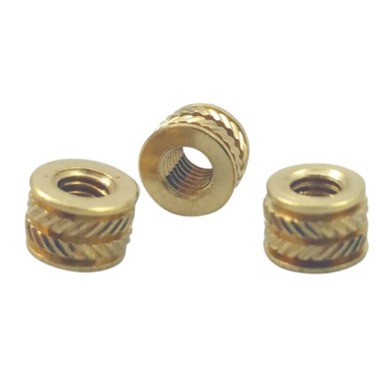 Threaded Heat,M3 m M3-0.5 Brass Threaded Metal Heat Set Screw Inserts for 3D Printing(50 Pcs)