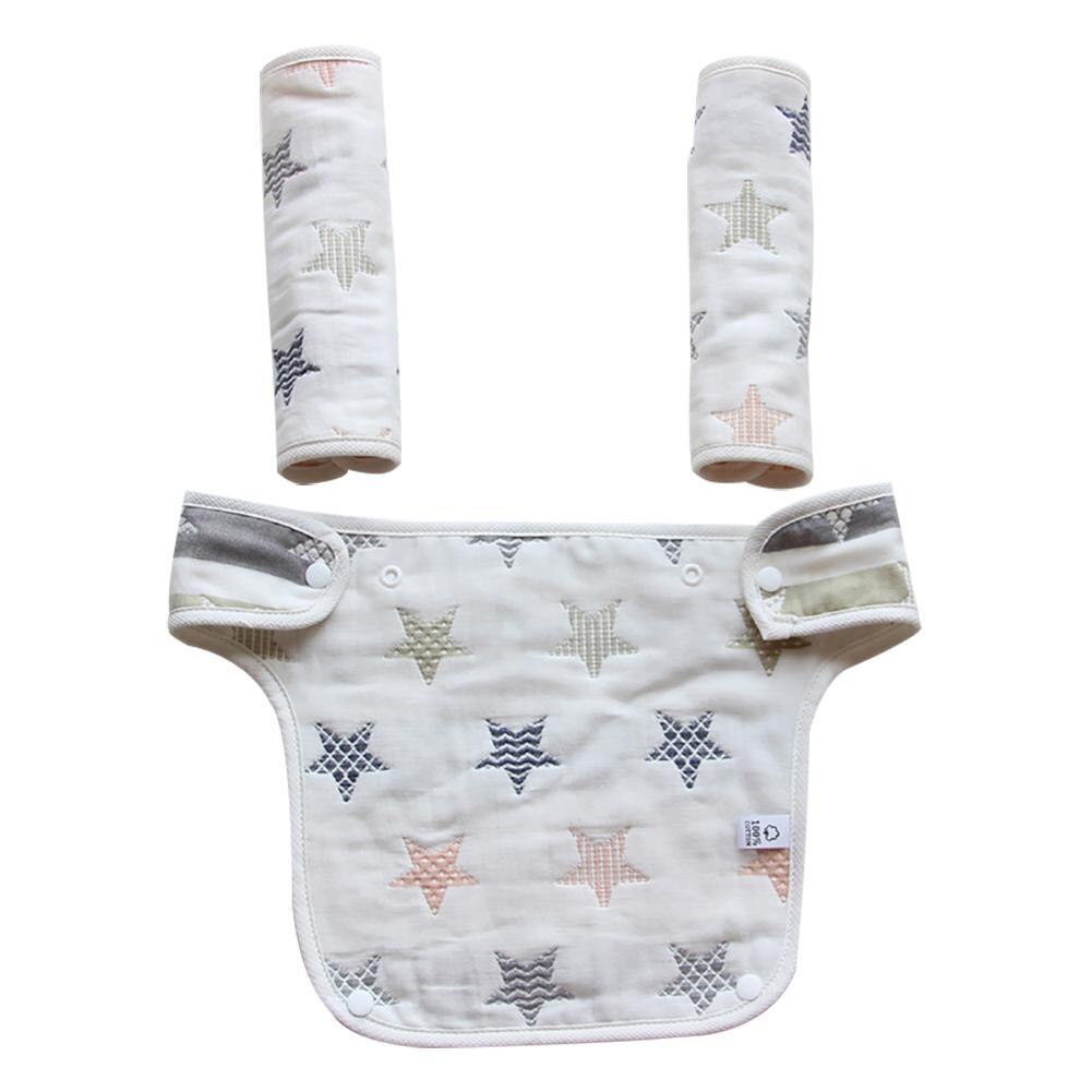 3 teile/satz Baby Taille Hocker Sabbern Zahnen Reversible Baumwolle Pad Multi-funktion Baby Strap Abendessen Bib: gf0171106