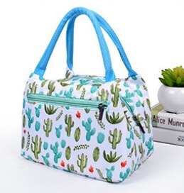 Cute Flamingo Portable Zipper Waterproof Lunch Bags Women Student Lunch Box Thermo Bag Office School Picnic Cooler Bags Bolsos: 02