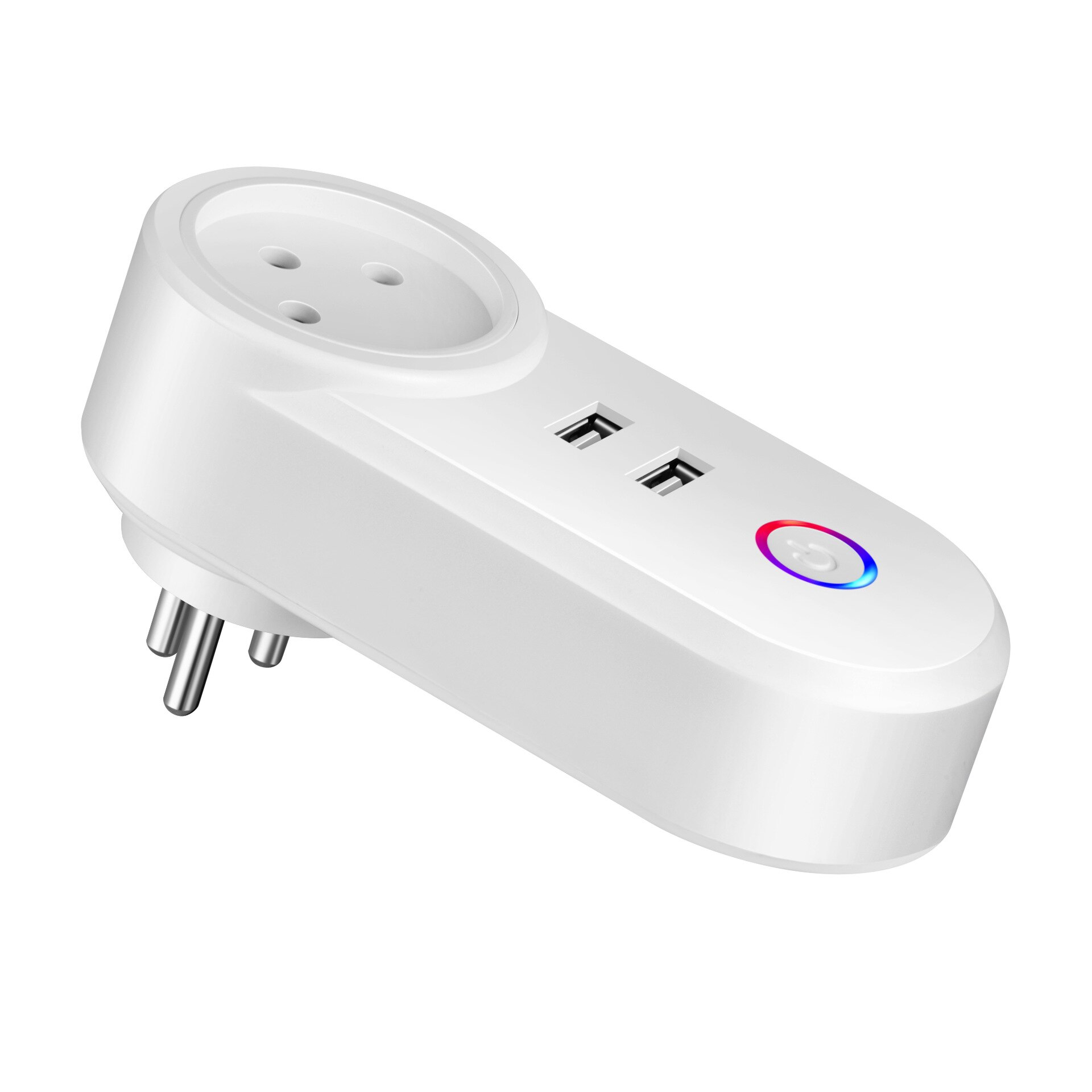 Smart Wifi Plug 16A Power Monitor Tuya APP Control Outlet 2 USB Port Smart Life Wifi Works With Alexa Google Assistant