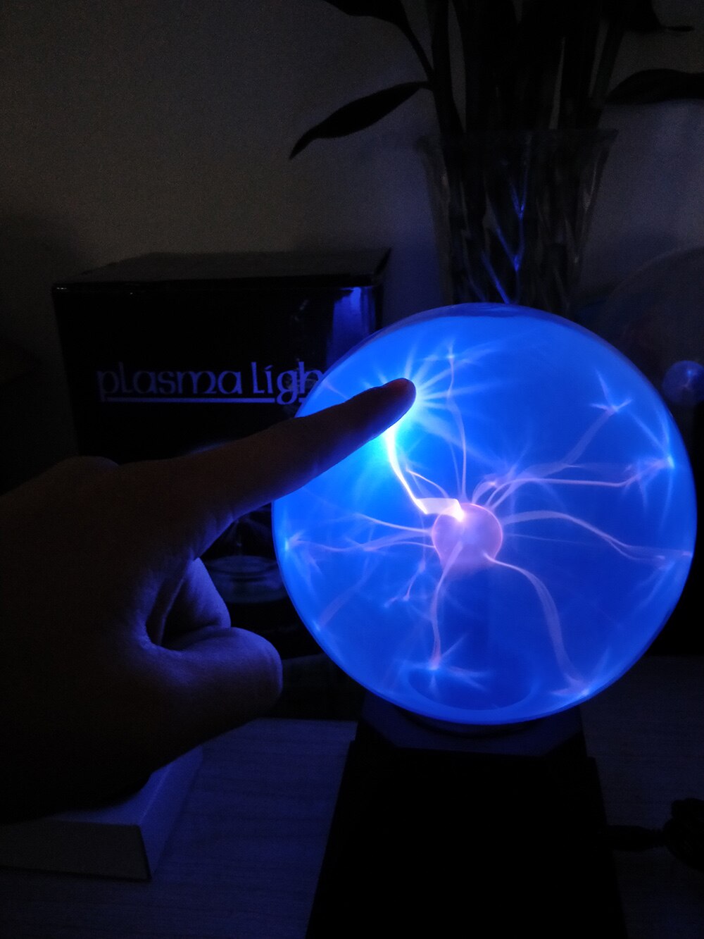 Electrostatic Ball Induction Glow Ball Plasma Ball 10-15 Inch Red Light Blue Light Science Museum Exhibition Ball Lightning Ball