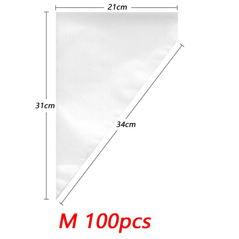 100/50/20 PCS Disposable Pastry Bag S/M/L Confectionery Bags Cake Cream Icing Fondant Decorating Kitchen Baking Piping Bag Tools: Pink