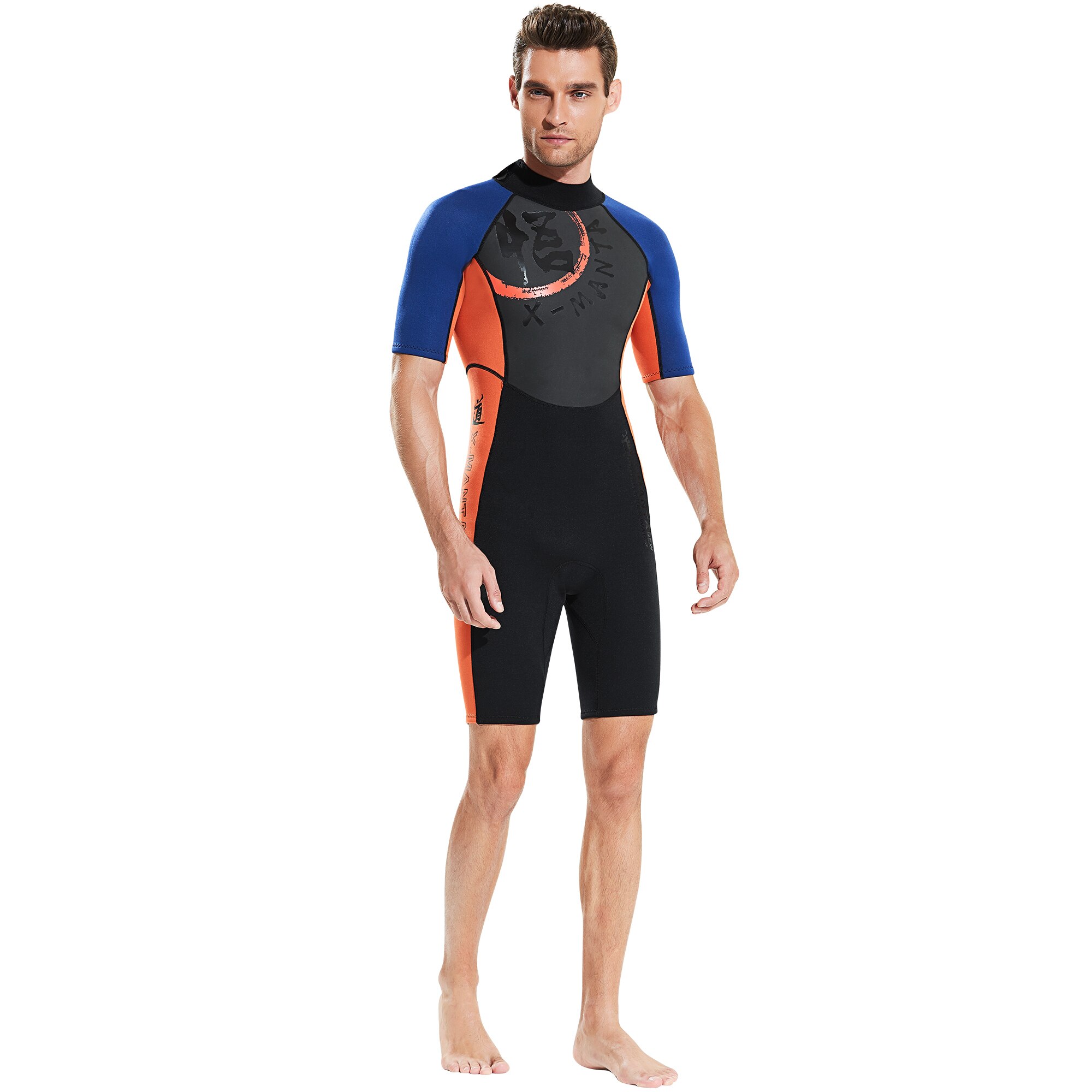 1.5 millimetri di Neoprene + Pelle di Squalo Breve Muta vestito di Un pezzo del Costume Da Bagno di Surf Vestito per Gli Uomini Le Donne Scuba Snorkeling Nuoto A vela