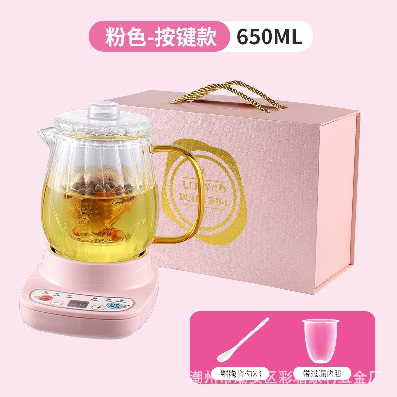 Tragbare Elektrische Wasserkocher Griff Ultraleicht Thermo Töpfe Glas nordisch Tee Topf Clever Moderne Hervidor Portatil Mini Wasserkocher OB50SH