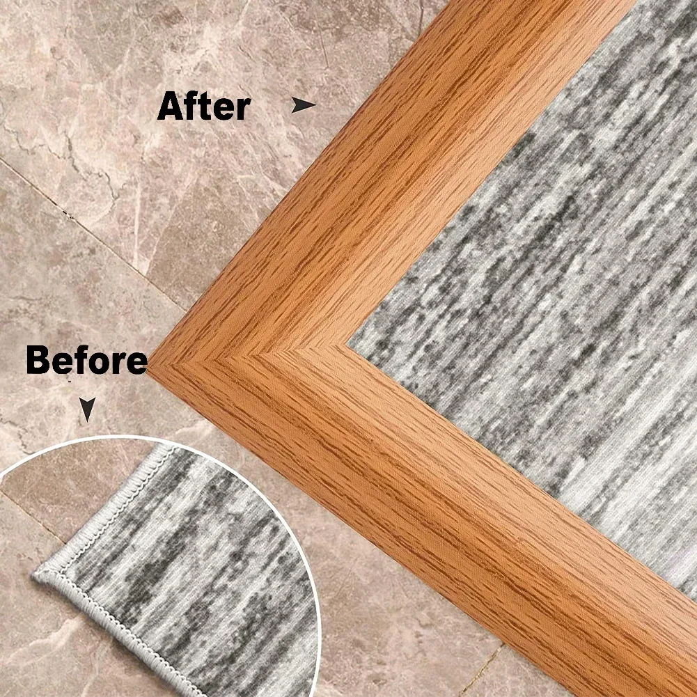 1pc pavimento in legno striscia di transizione bordo di chiusura striscia di pavimento cucitura in PVC resistente all'usura plastica morbida fibbia piatta Dge pressatura soglia