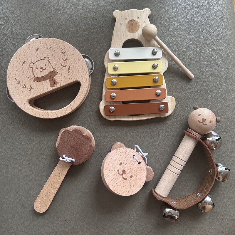 Baby Houten Muziekinstrumenten Speelgoed Voor Kleuters Montessori Speelgoed Kind Spel Interactief Muzikaal Speelgoed Educatief Speelgoed