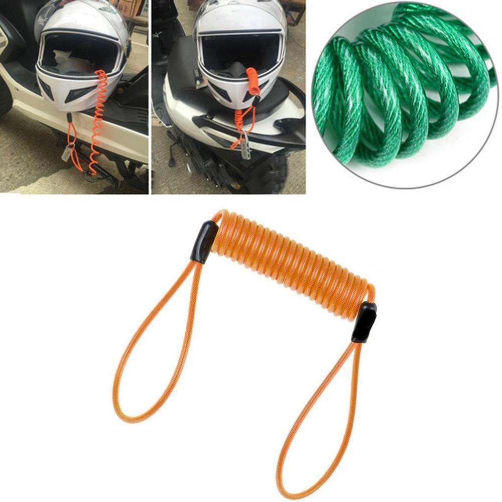 120cm Motorcycle Bike Alarm Disc Lock Reminder Antitheft Spring Security Lock Cable Cable Disc Spring Reminder Motorbike Ca U7Y5
